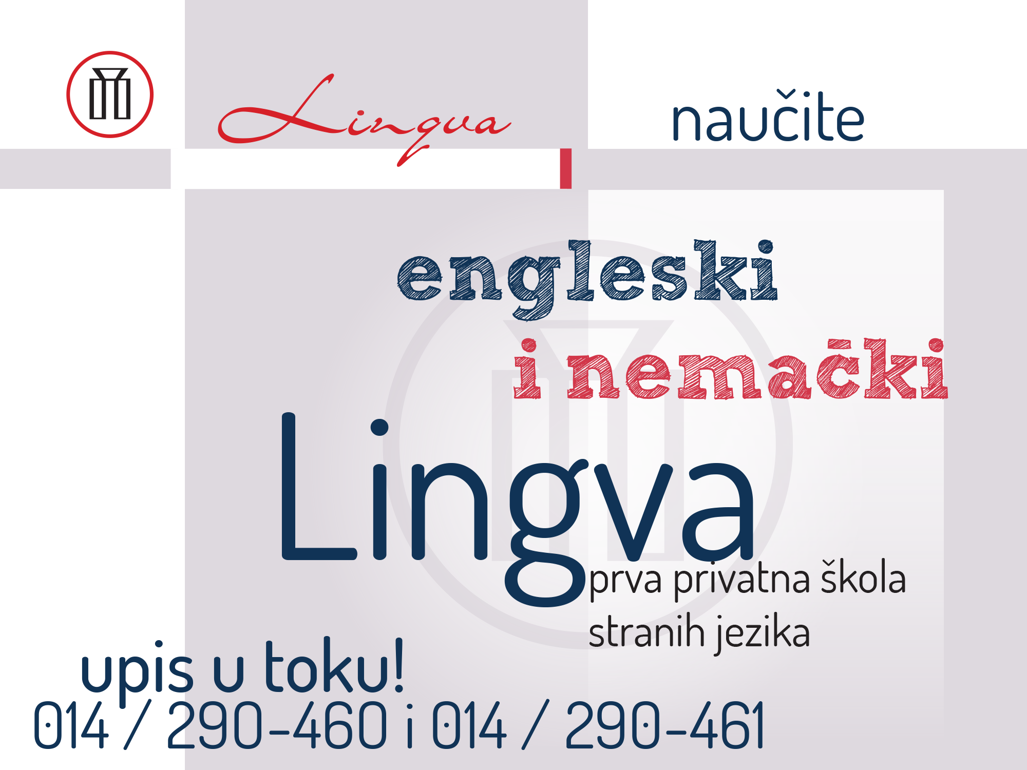Lingva - upis u toku! 014/290-460